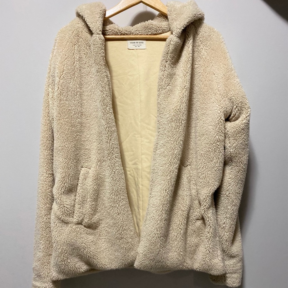Fear of God Cream Hooded Sweater